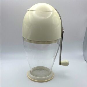 Vintage IKEA Of Sweden Groggy White Manual Hand-Crank Ice Crusher Counter Top